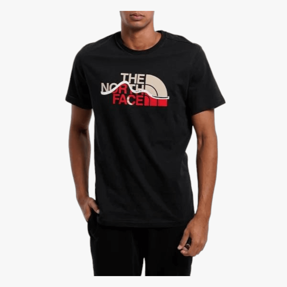 The North Face Mens Montain Line Short Sleeve Tee Black The North Face