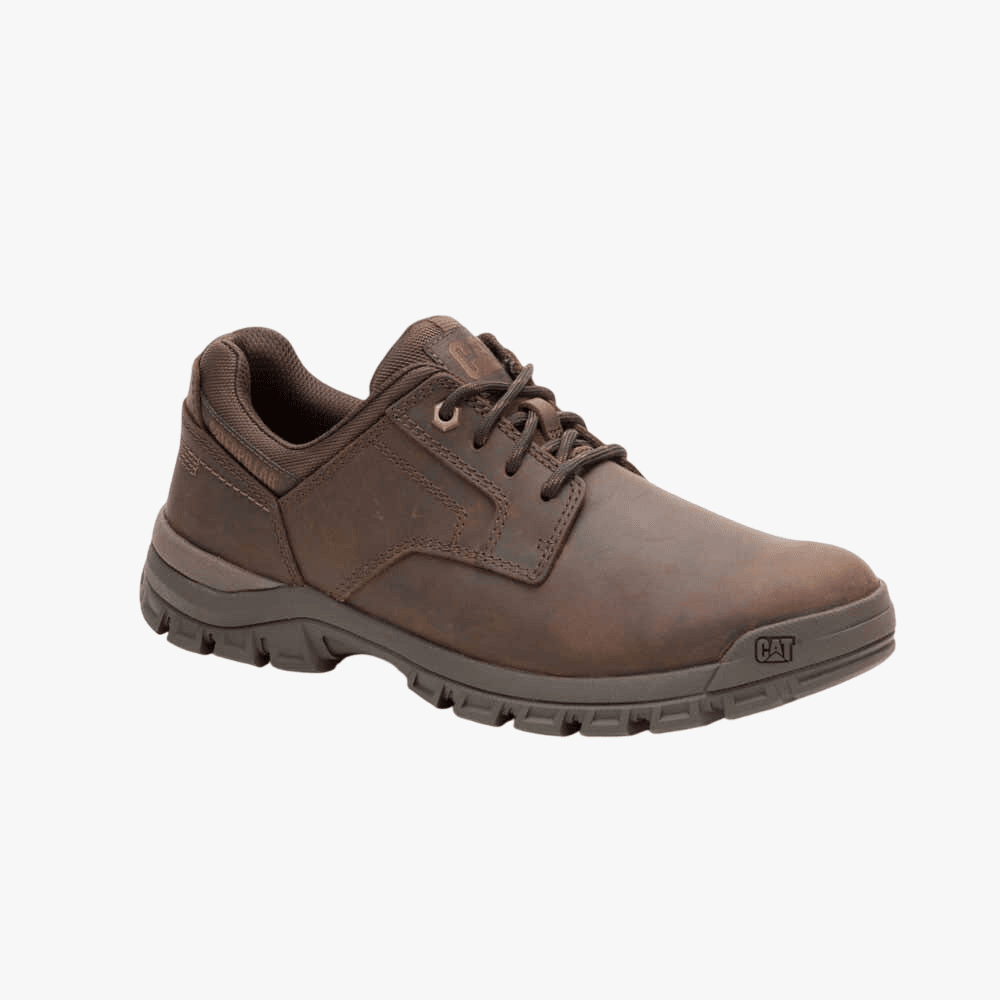 Caterpillar Mens Threshold Lace Up Low Shoe Dark Brown | Caterpillar