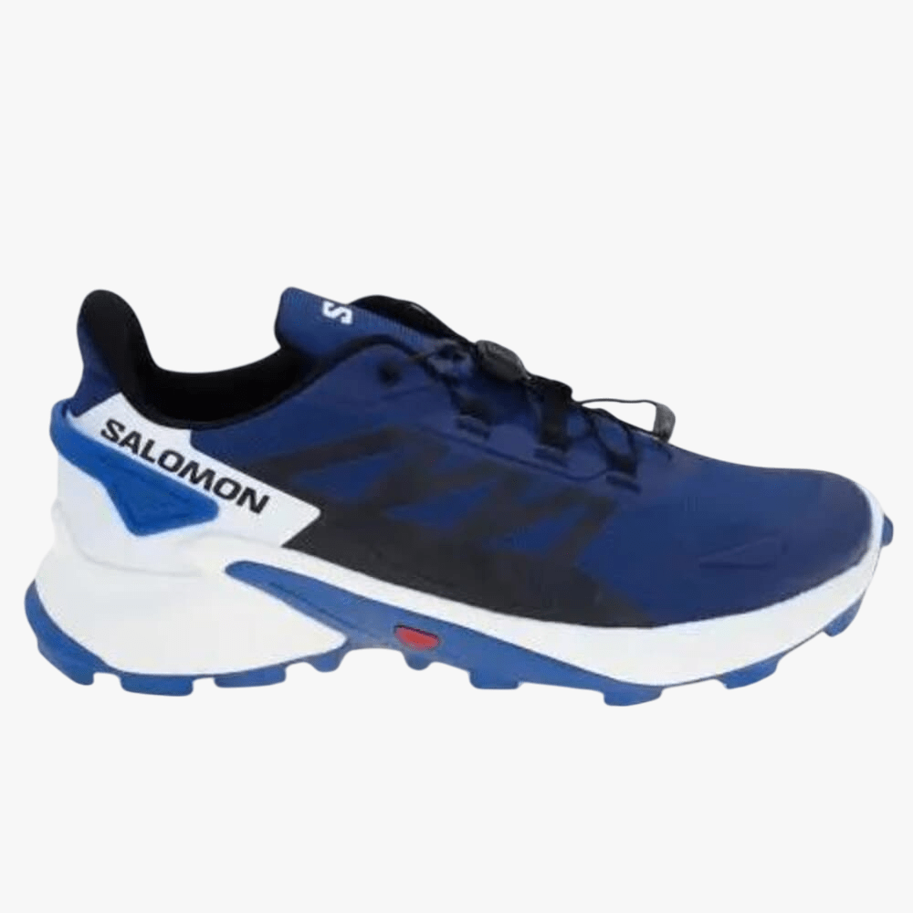 Salomon Mens Supercross 4 Trail Sneaker Blue Print Black Lapis Blue | Salomon