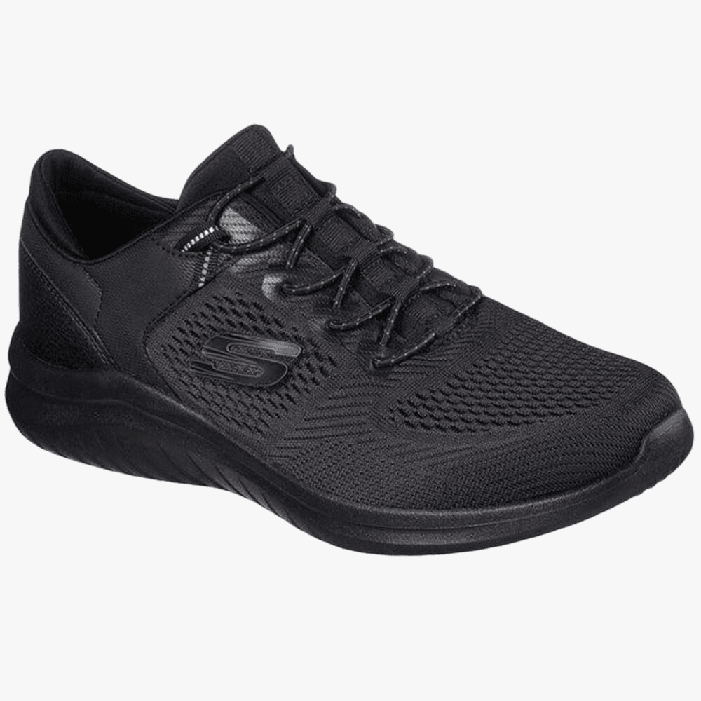 Skechers Mens Ultra Flex 2.0 Kerlem Sneaker Black Black | Skechers
