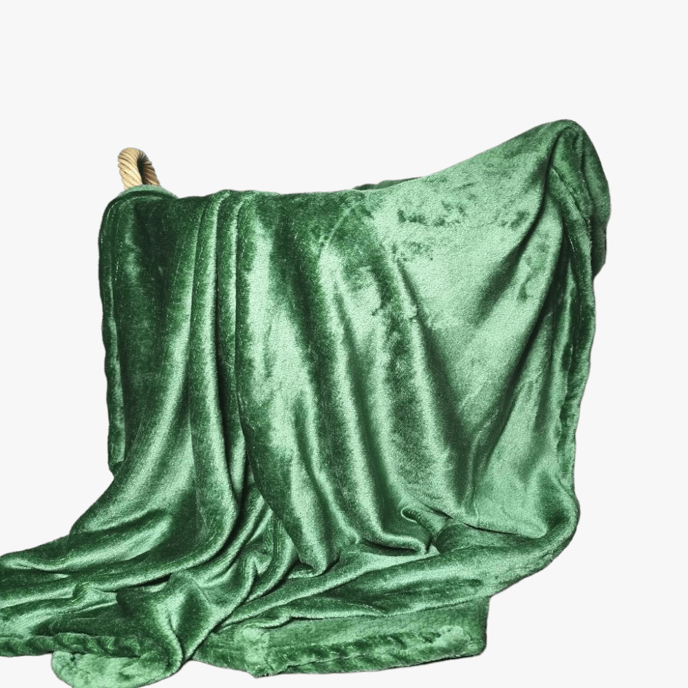 Urban Lifestyle Premium Flannel Fleece Throw 125X150 Emerald | Urban Lifestyle