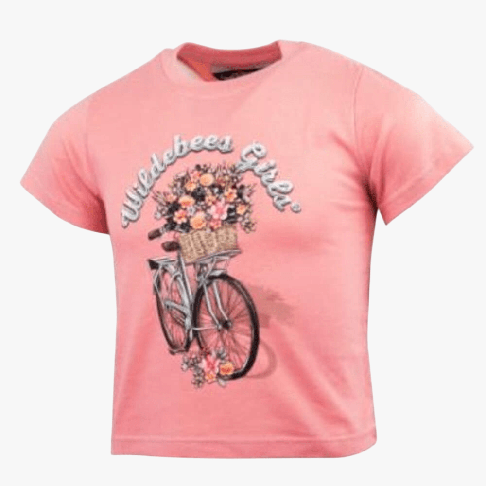 Wildebees Girls Country Side Blooms Short Sleeve Tee Cameo | Wildebees