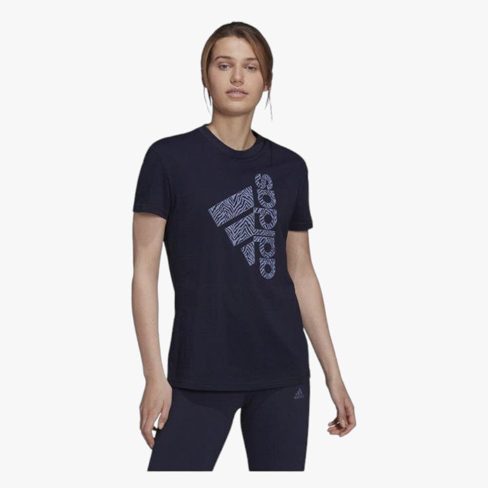 adidas Womens Vrtcl Zbr G Short Sleeve Tee Legend Ink adidas