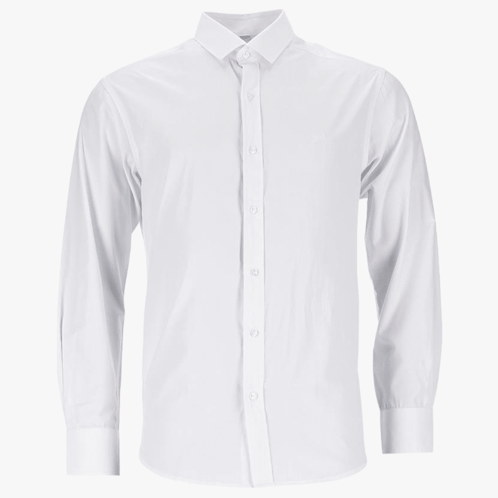 Carducci Mens Leonardo Formal Long Sleeve Shirt White Carducci