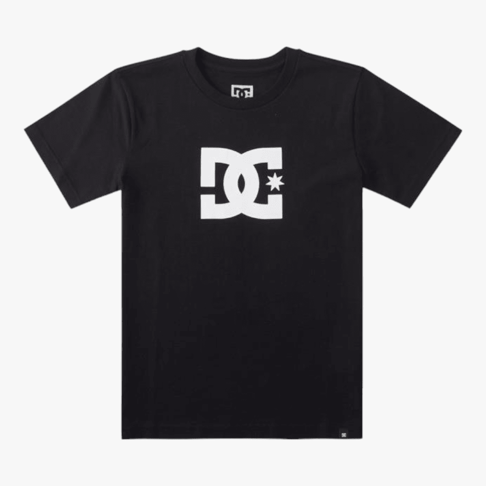Dc Boys Star Short Sleeve Tee Black Dc