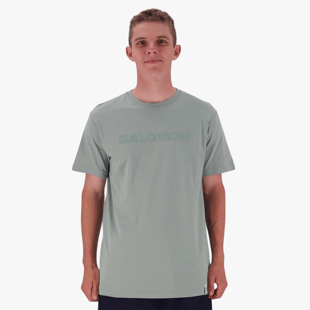 Salomon Mens Tonal Short Sleeve Tee Sage Green | Salomon