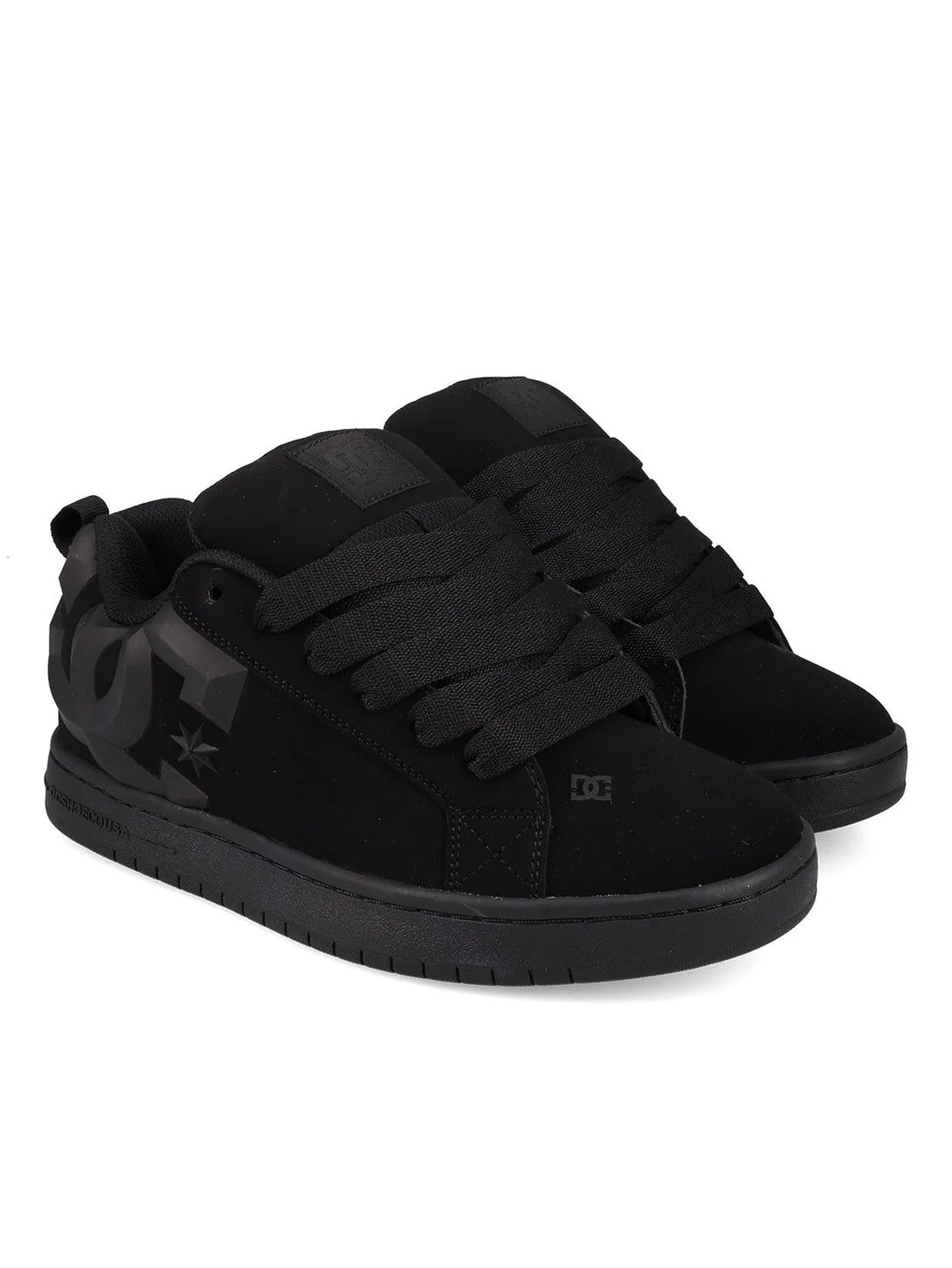 Dc Mens Court Graffik Beveled Sneaker White Black Black Grey