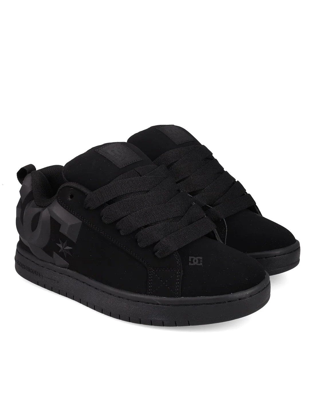 Dc Mens Court Graffik Beveled Sneaker White Black Black Grey | DC