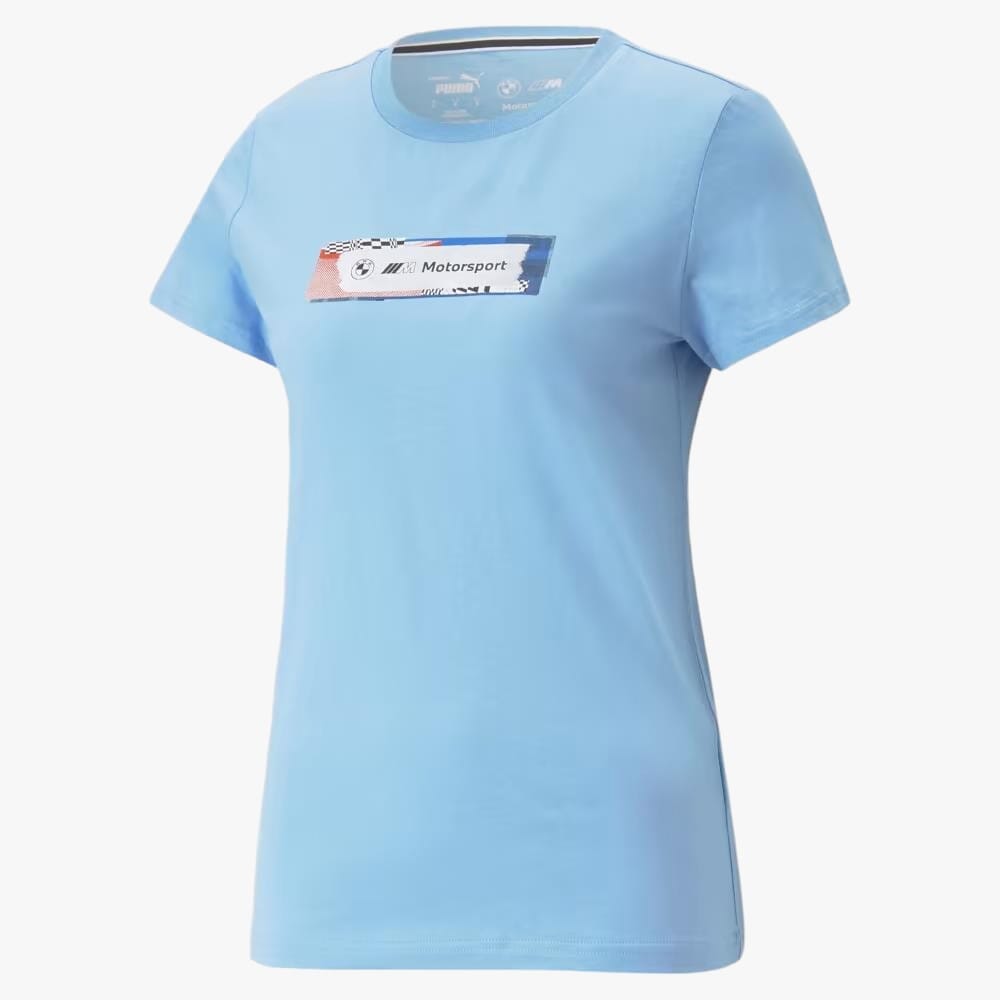Puma Womens Bmw Mms Statement Graphic Short Sleeve Tee Blue | Puma