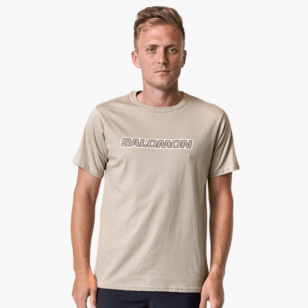 Salomon Mens Cedar Short Sleeve Tee Plaza Taupe Salomon