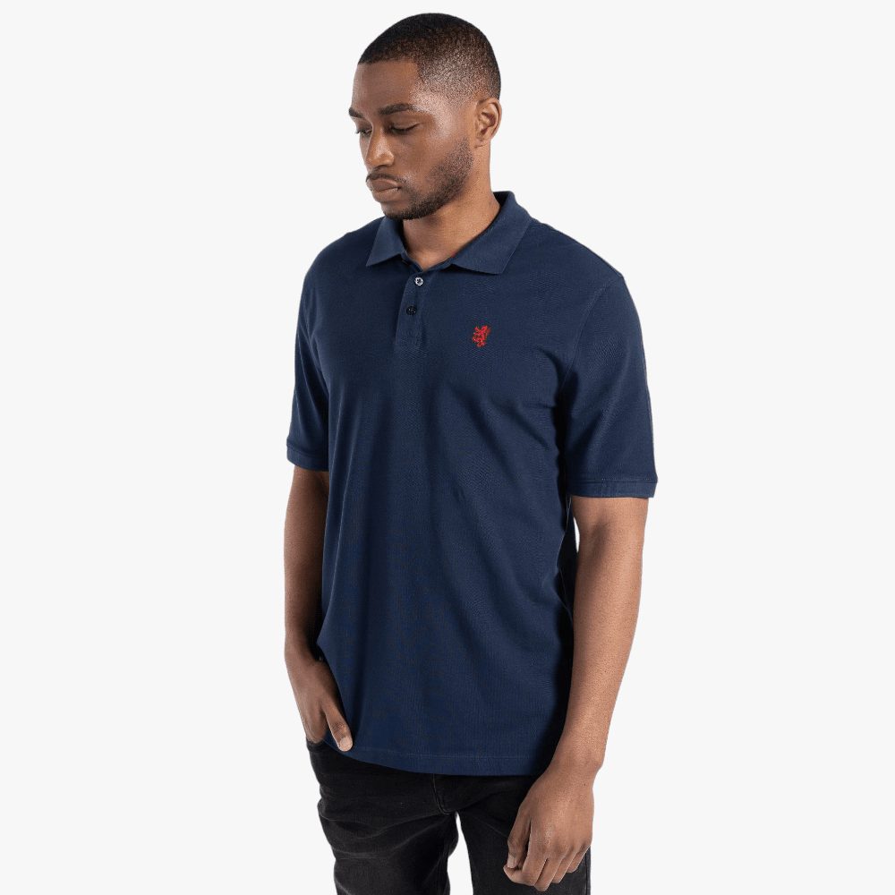 Pringle Mens Jack Core Pima Pique Short Sleeve Golfer Navy >526-212 Pringle