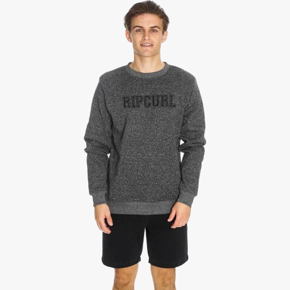 Ripcurl Mens College Cat Crew Sweater Charcoal Ripcurl