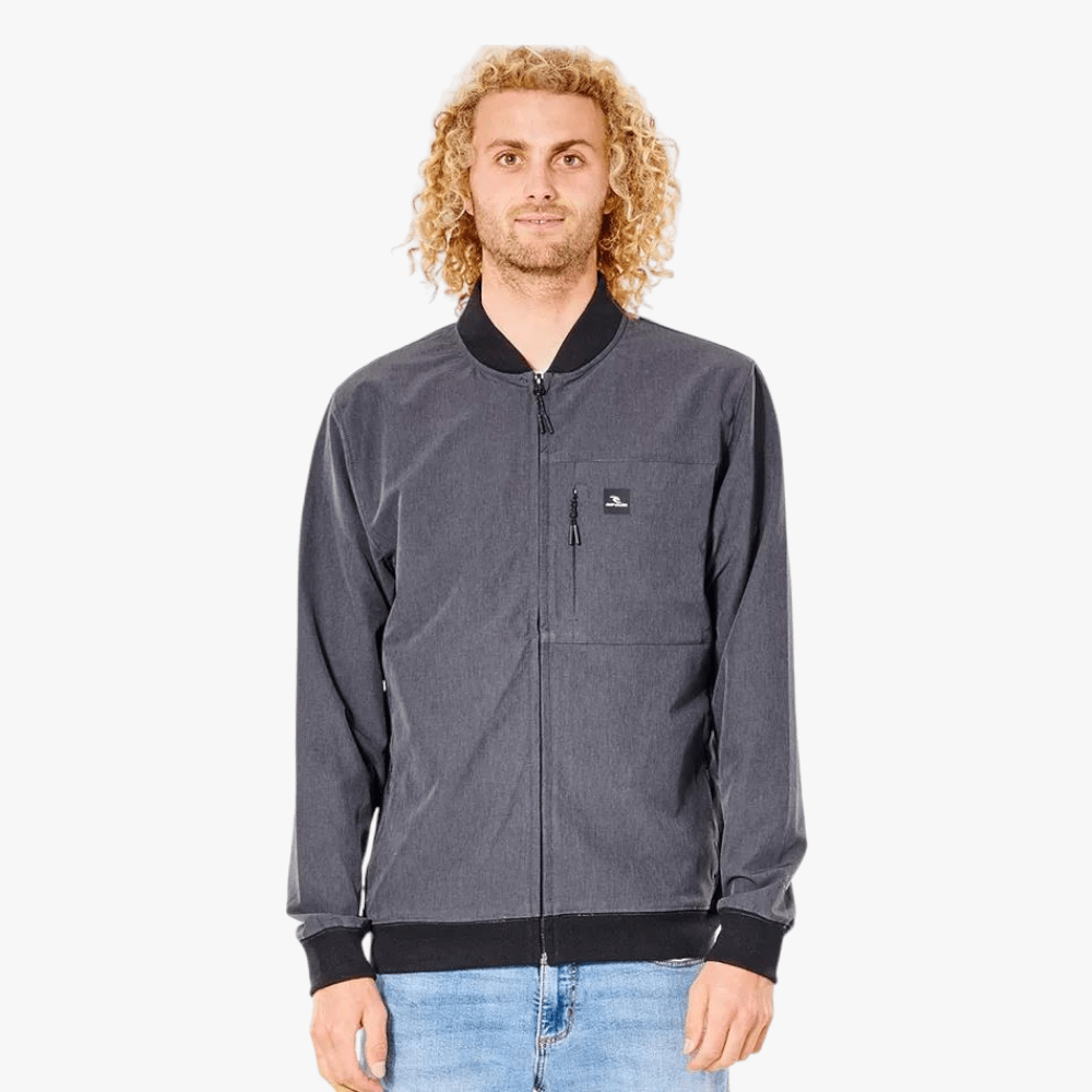 Ripcurl Mens Anti Serires Elite Crew Jacket Black | Ripcurl