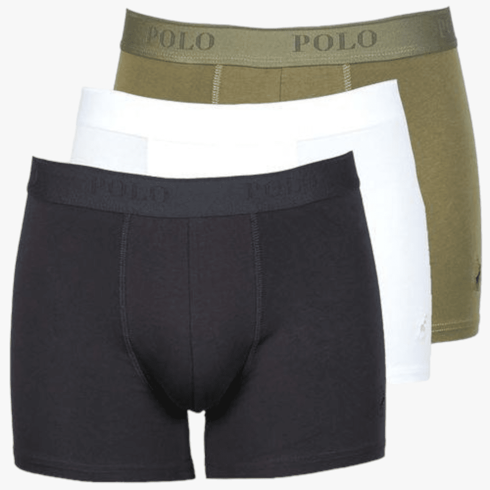 Polo Mens 3 Pack Multi Fashion Knit Boxer Pack Olive Polo