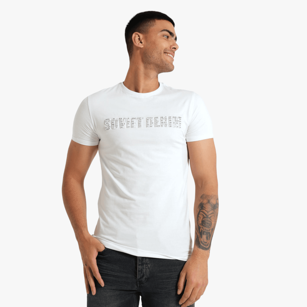 Soviet Mens Hacker Short Sleeve Fashion Tee White 264-144 | Soviet