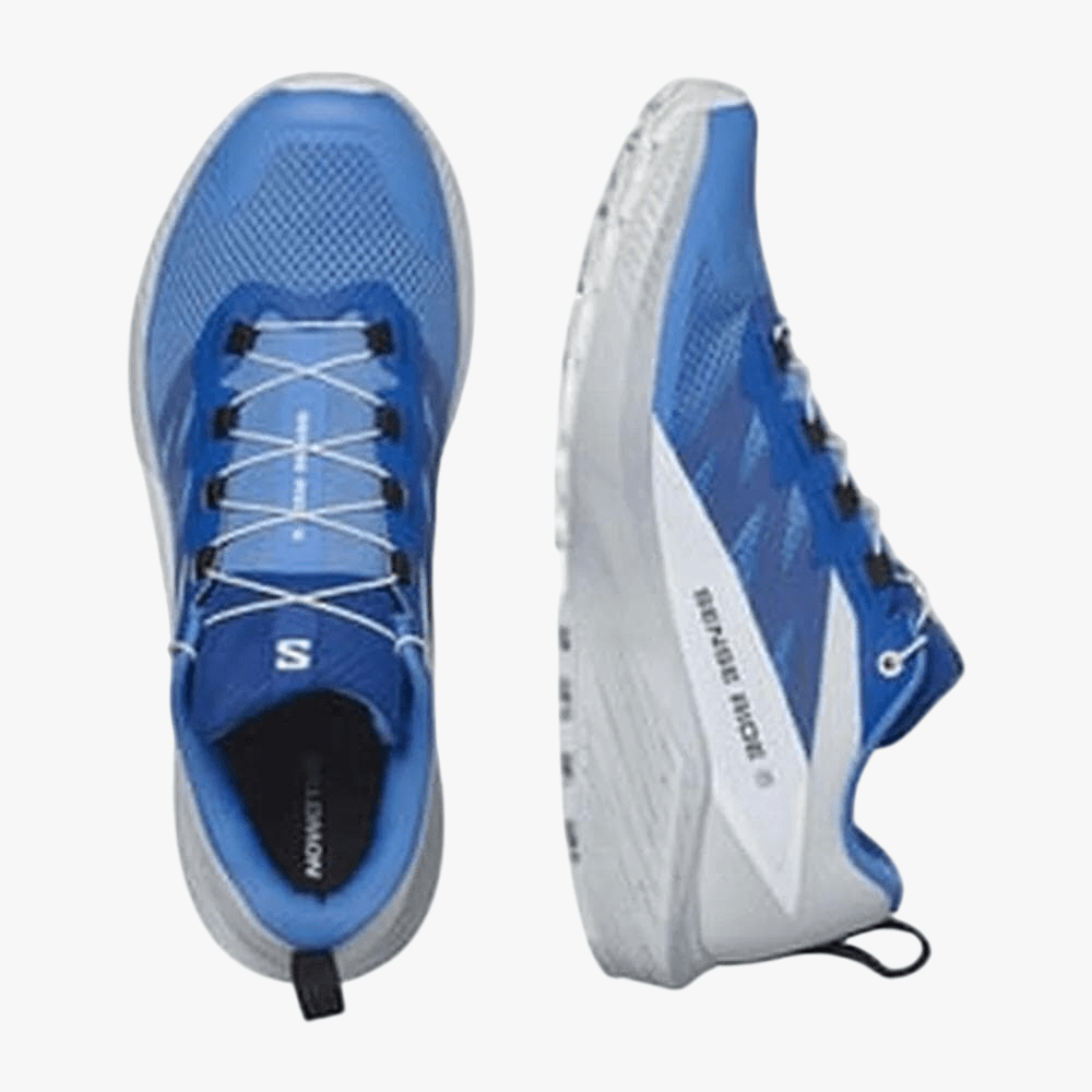 Salomon Mens Sense Ride 5 Trainer Ibiza Blue Lapis Blue White | Salomon
