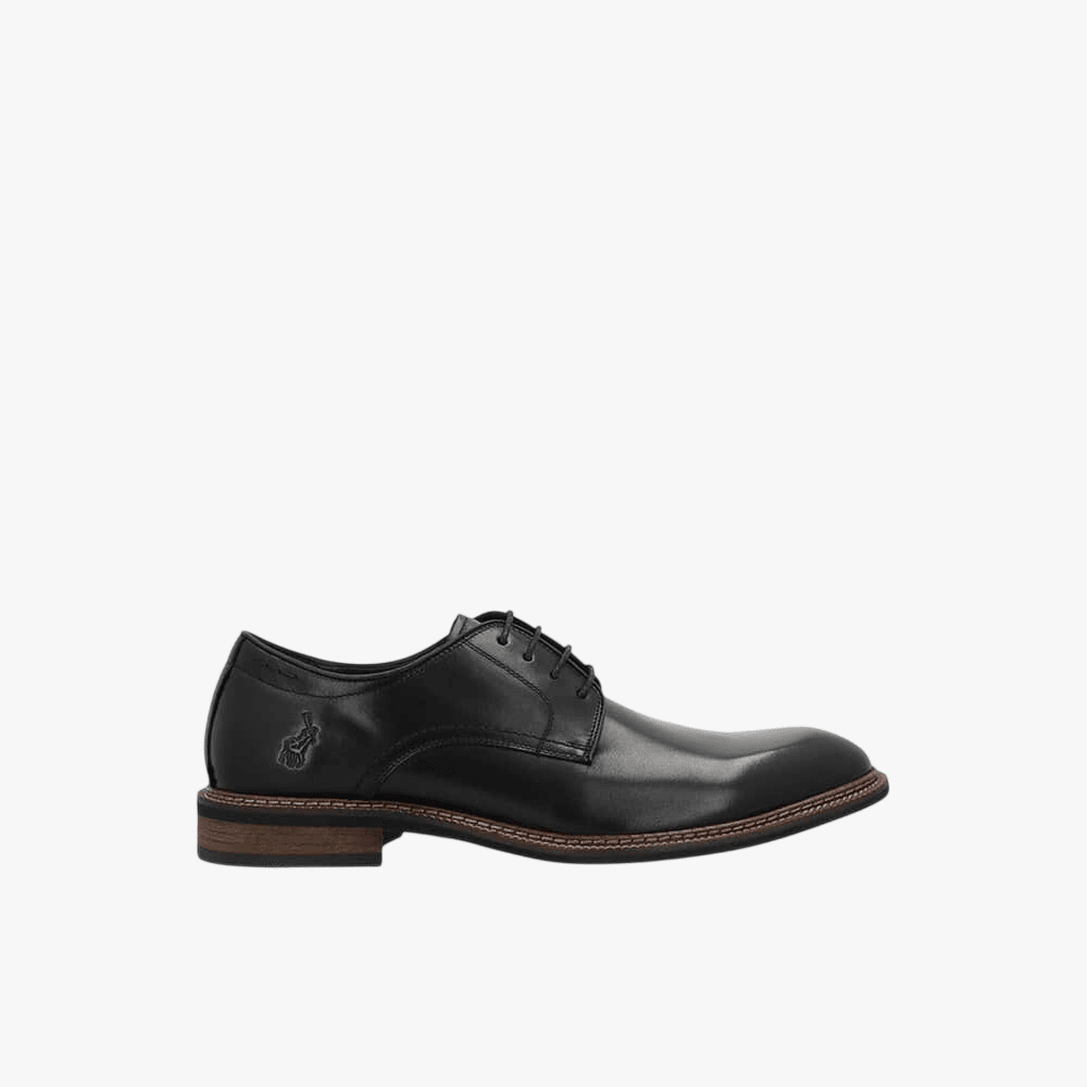Polo Mens Classic Gibson Lace Up Shoe Black | Polo