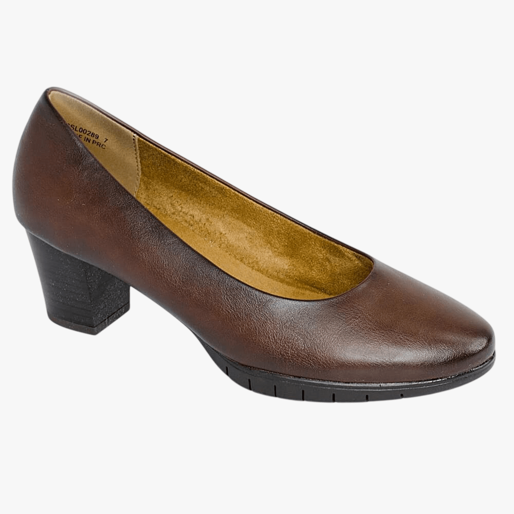 Hush Puppies Womens Soft Makana Court Heel Choc Brown | Hush Puppies