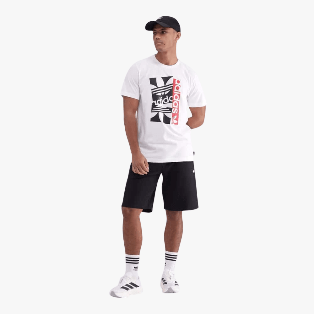 Adidas Mens Logo Short Sleeve Tee White | Adidas