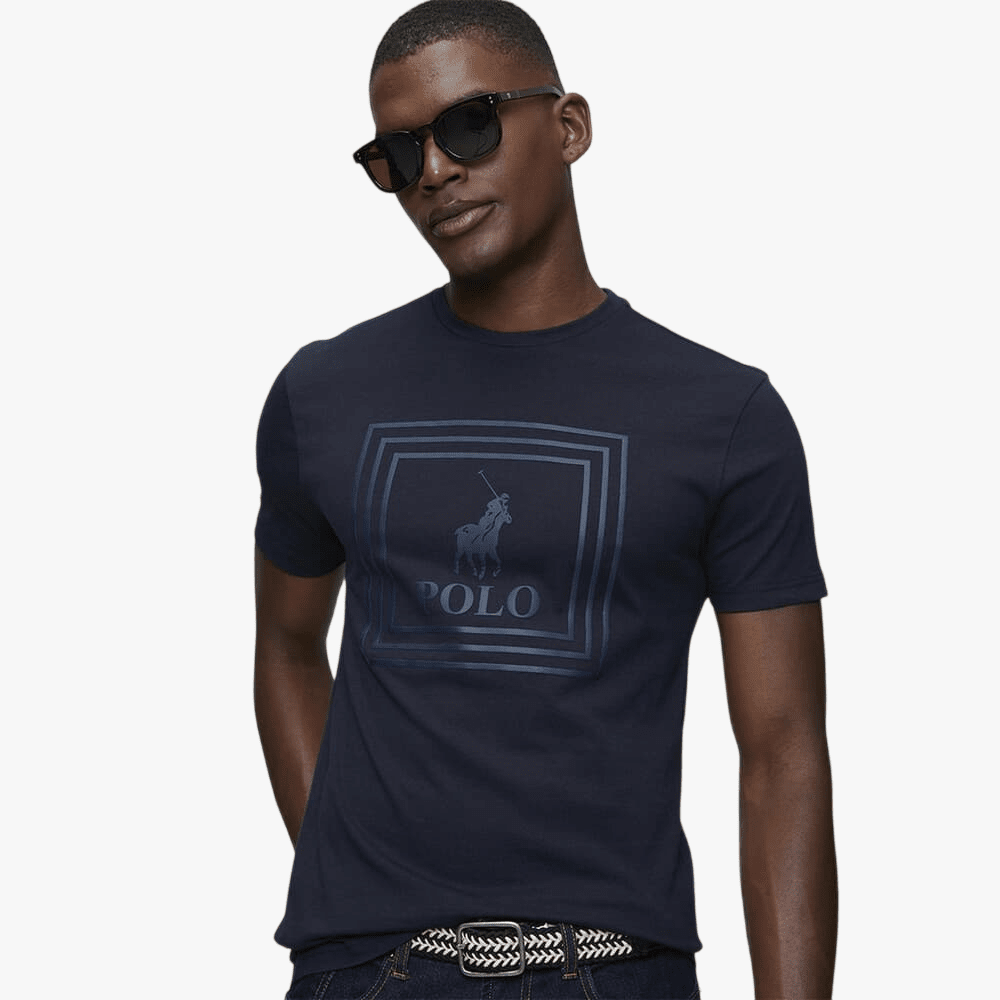 Polo Mens Square Pony Tee Navy | Polo
