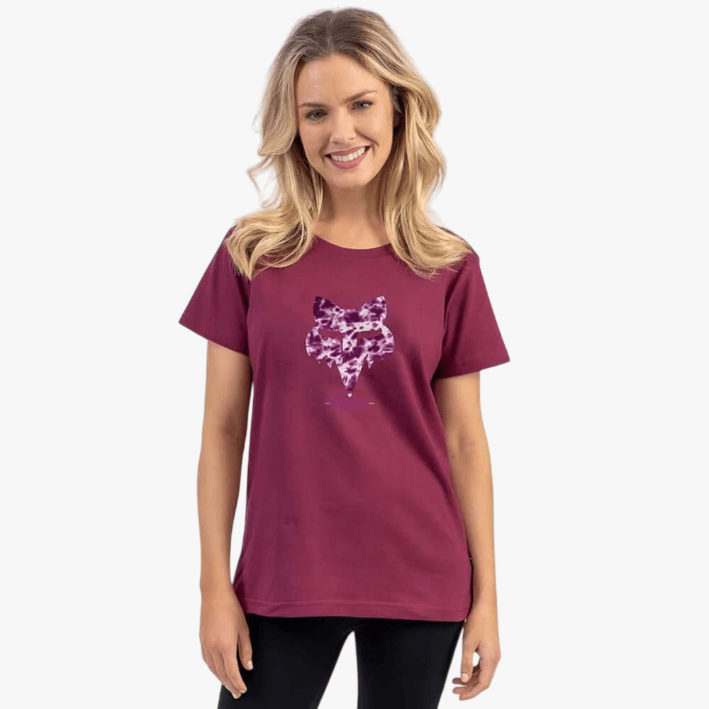 Fox Womens Tie Dye Short Sleeve Tee Sangaria Fox