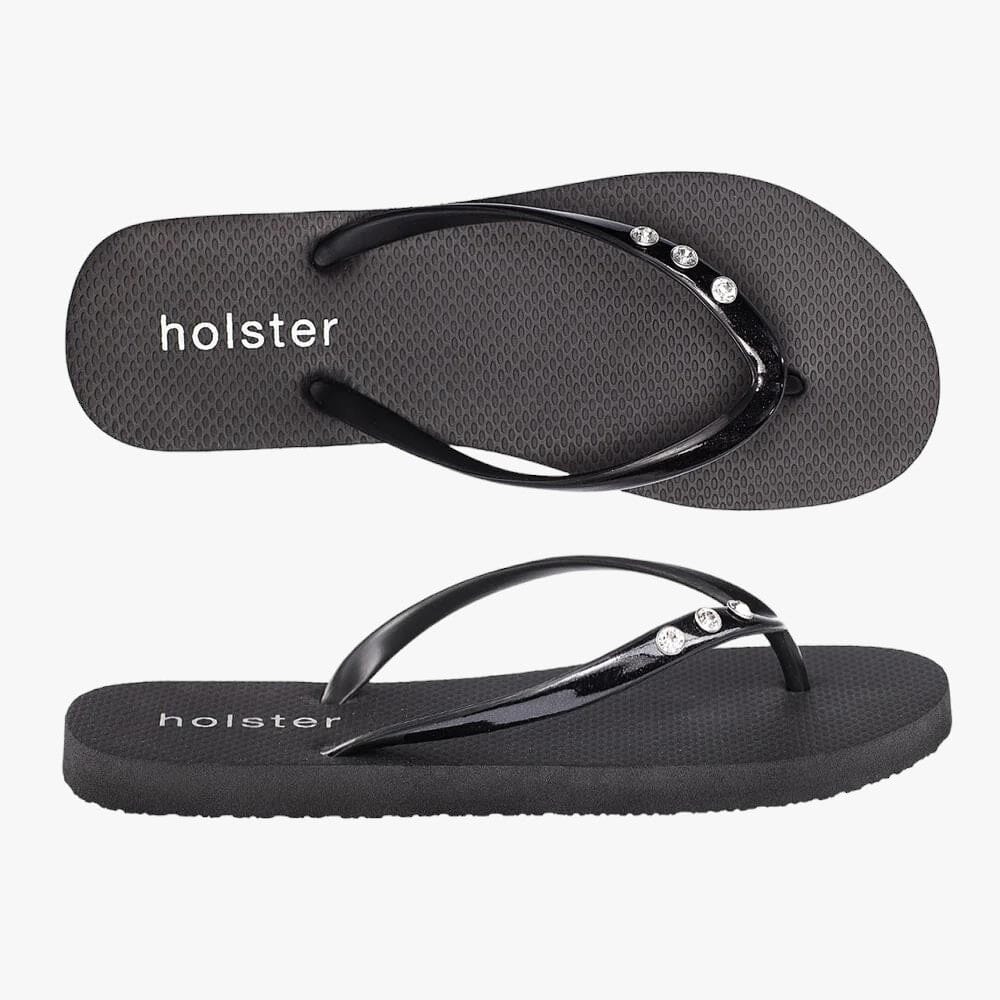 Holster Womens Holiday Slops Black Glitter Holster