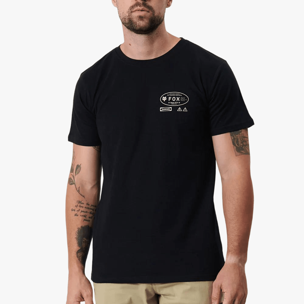 Fox Mens Stamped Short Sleeve Tee Black | Fox