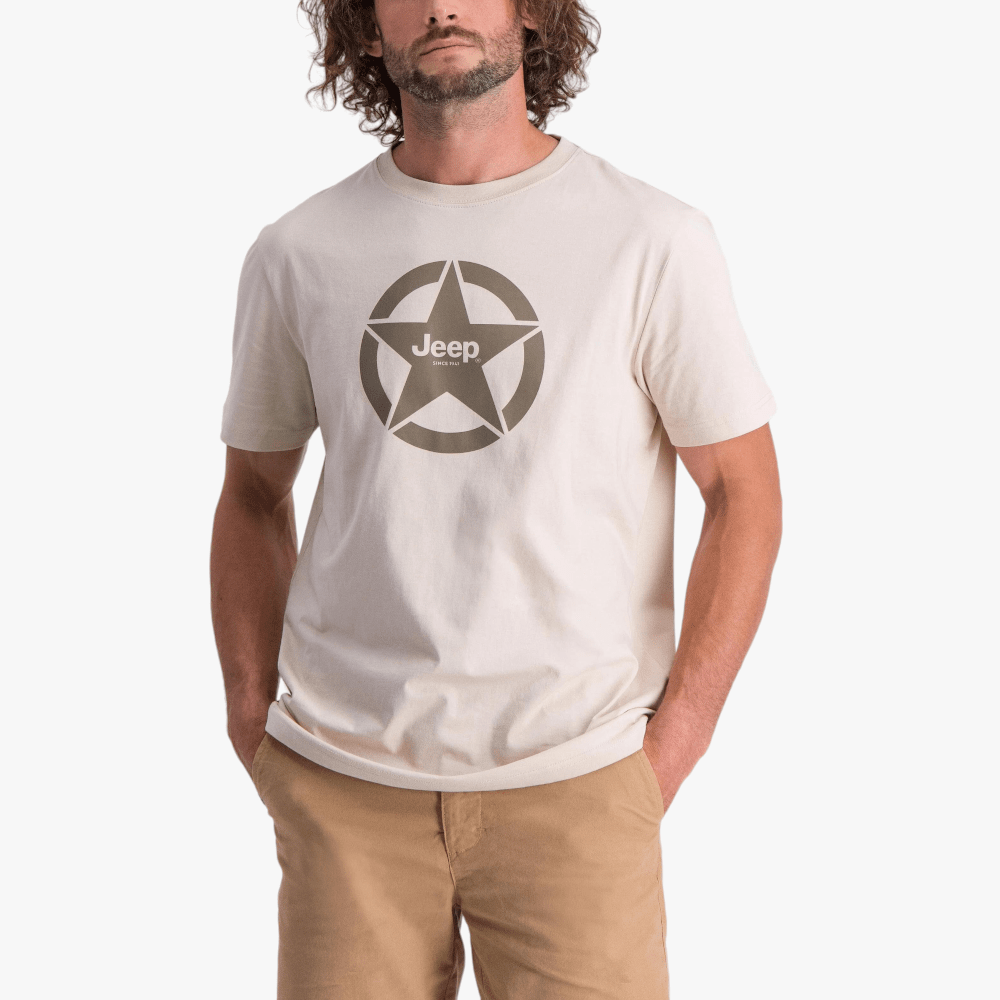 Jeep Mens Star Icon Short Sleeve Tee Clay | Jeep