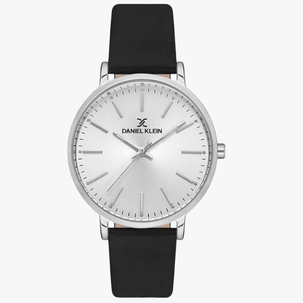 Daniel Klein Womens Premium Black Leather Strap Watch | Daniel Klein