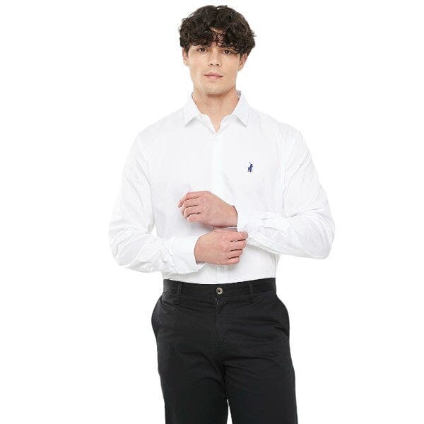 Polo Mens Custom Fit Greig Long Sleeve Shirt White | Polo