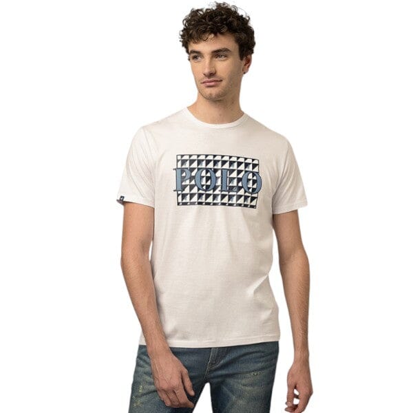 Polo Mens Logo Printed Short Sleeve Tee White | Polo