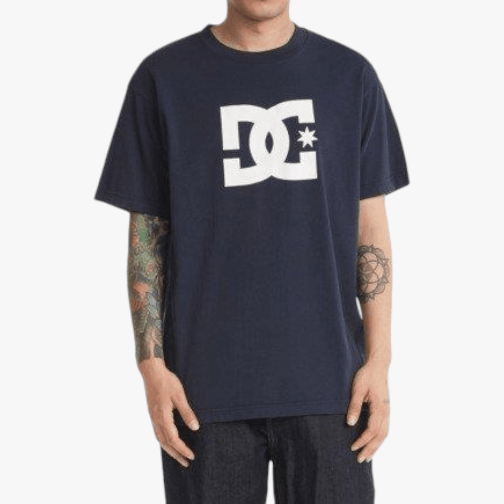 Dc Mens Dc Star Short Sleeve Tee Navy Blazer | DC