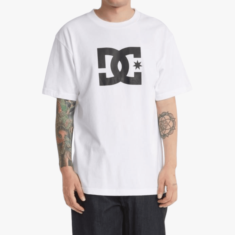 Dc Mens Dc Star Short Sleeve Tee White | DC