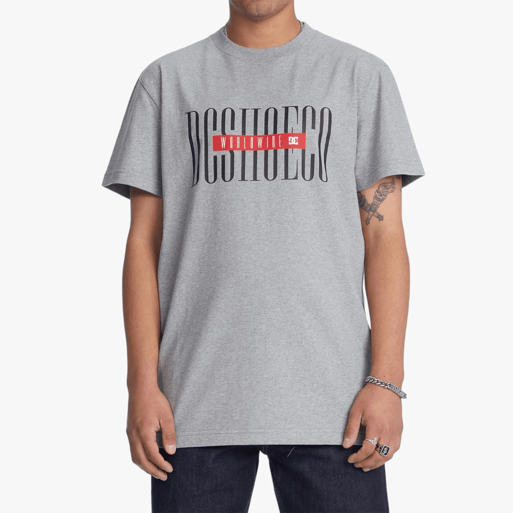 Dc Mens Massive Tss Short Sleeve Tee Heather Grey | DC