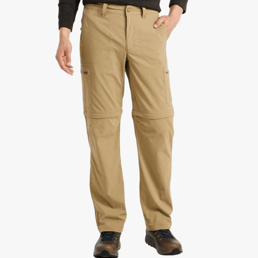 Jeep Mens Zipoff Cargo Pants Khaki Jeep