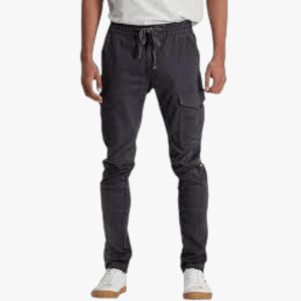 Jeep Mens Cotton Canvas Classic Straight Cargo Pant Charcoal Jeep