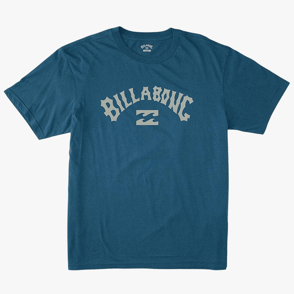 Billabong Mens Arch Wave Short Sleeve Tee Washed Navy | Billabong