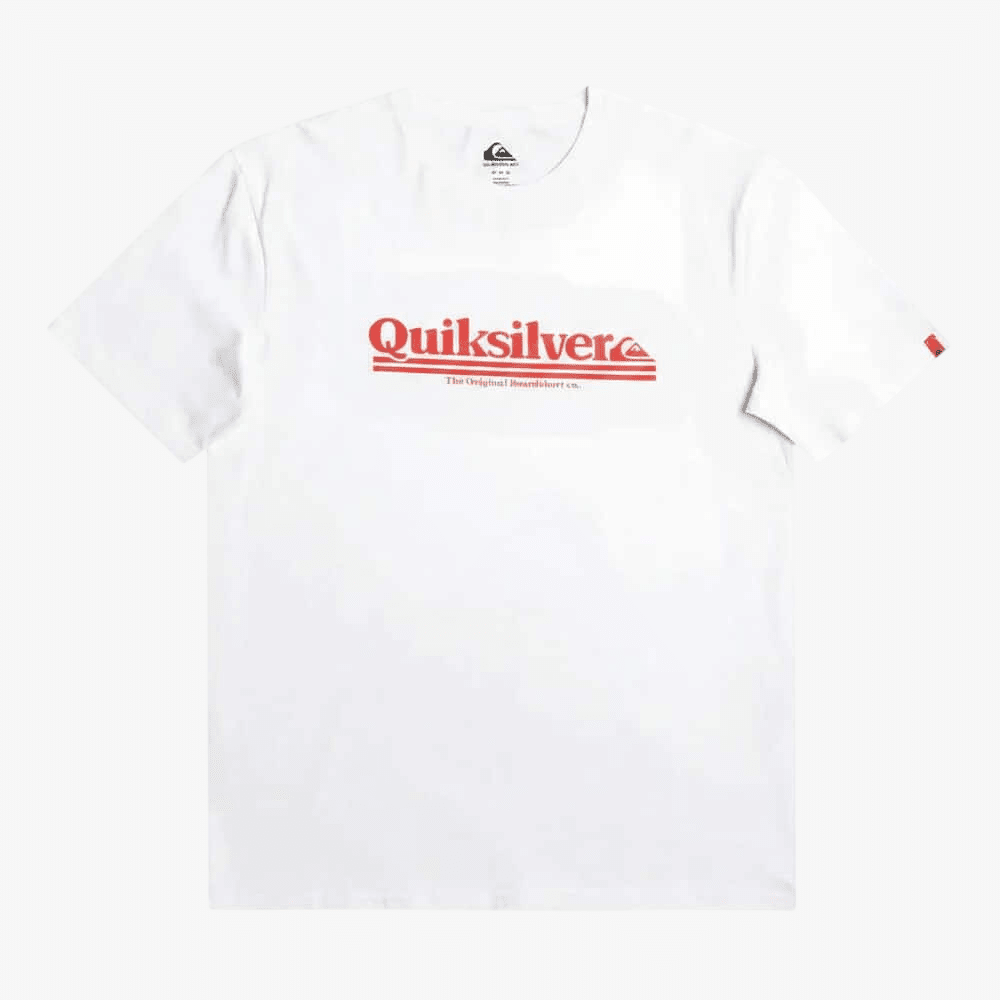 Quiksilver Mens Between The Lines Short Sleeve Tee White | Quiksilver