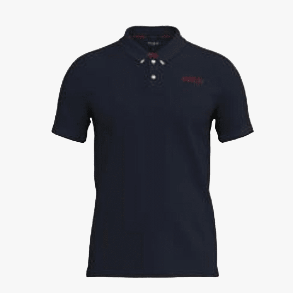 Polo Mens Textured Short Sleeve Golfer Navy | Polo