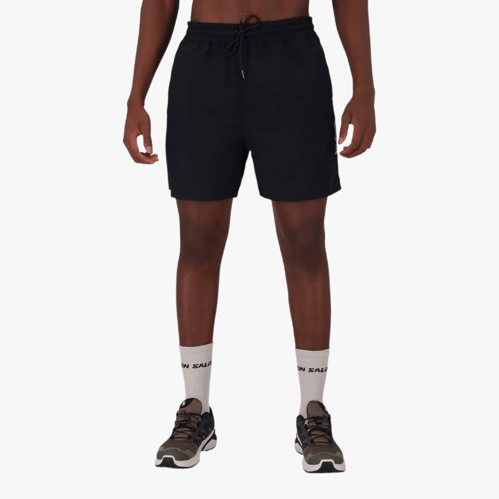 Salomon Mens Travel Reversible Shorts Phantom White Pepper | Salomon