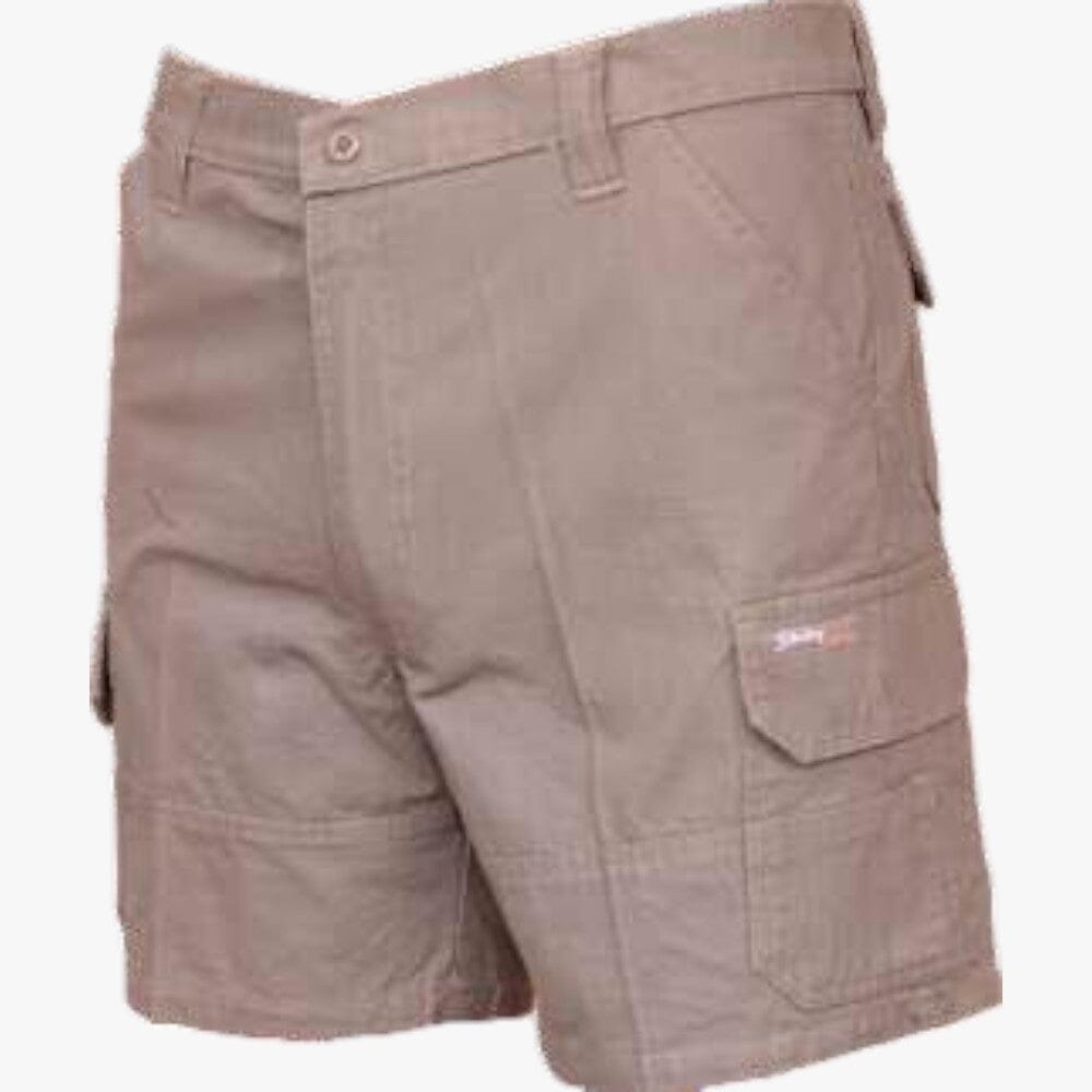 Sterling Mens Cargo Canvas Shorts 08 Khaki Sterling