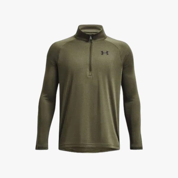 Under Armour Boys Tech 1 2 Zip Sweater 390 Olive