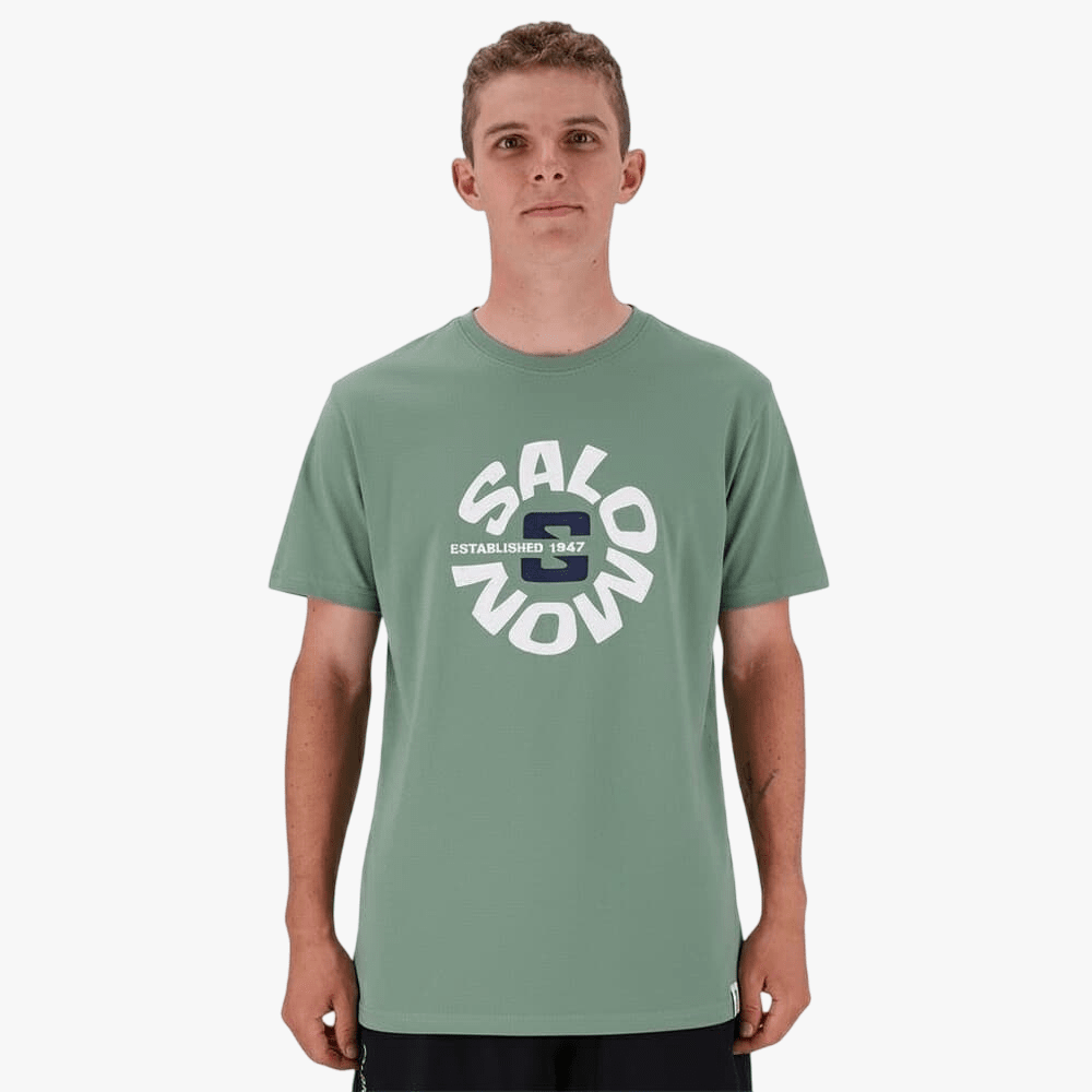 Salomon Mens Keiko Short Sleeve Tee Sage Green | Salomon