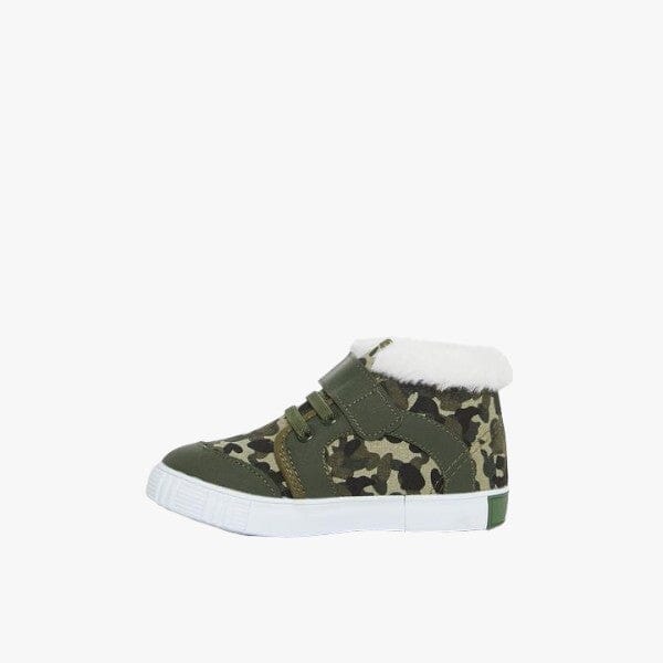 Pierre Cardin Infant Boys Koala Hi Top Sneaker Camo Green | Pierre Cardin
