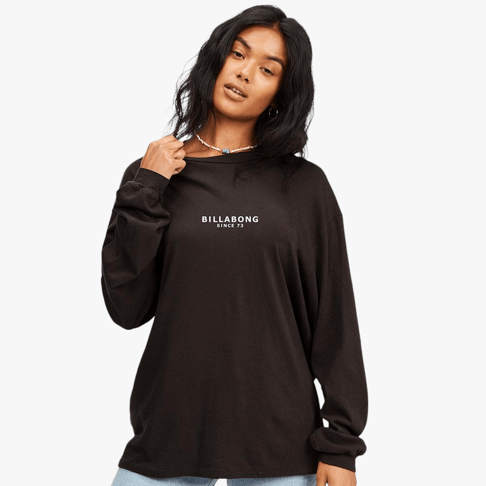 Billabong Womens Society Long Sleeve Tee Black Sands Billabong