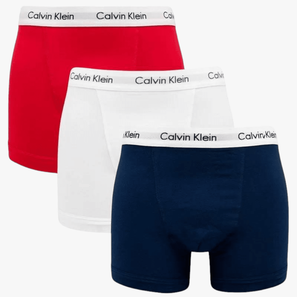 Calvin Klein Mens 3Pack Trunks Multi Calvin Klein