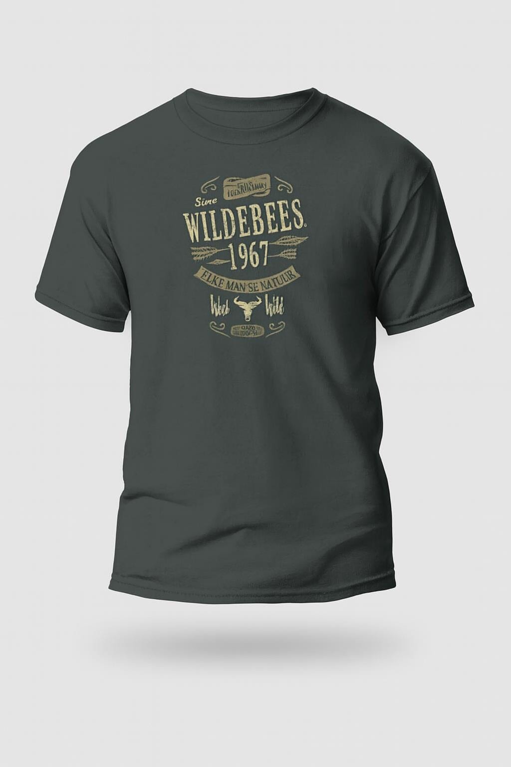 Wildebees Mens Heritage Tee Pewter | Wildebees