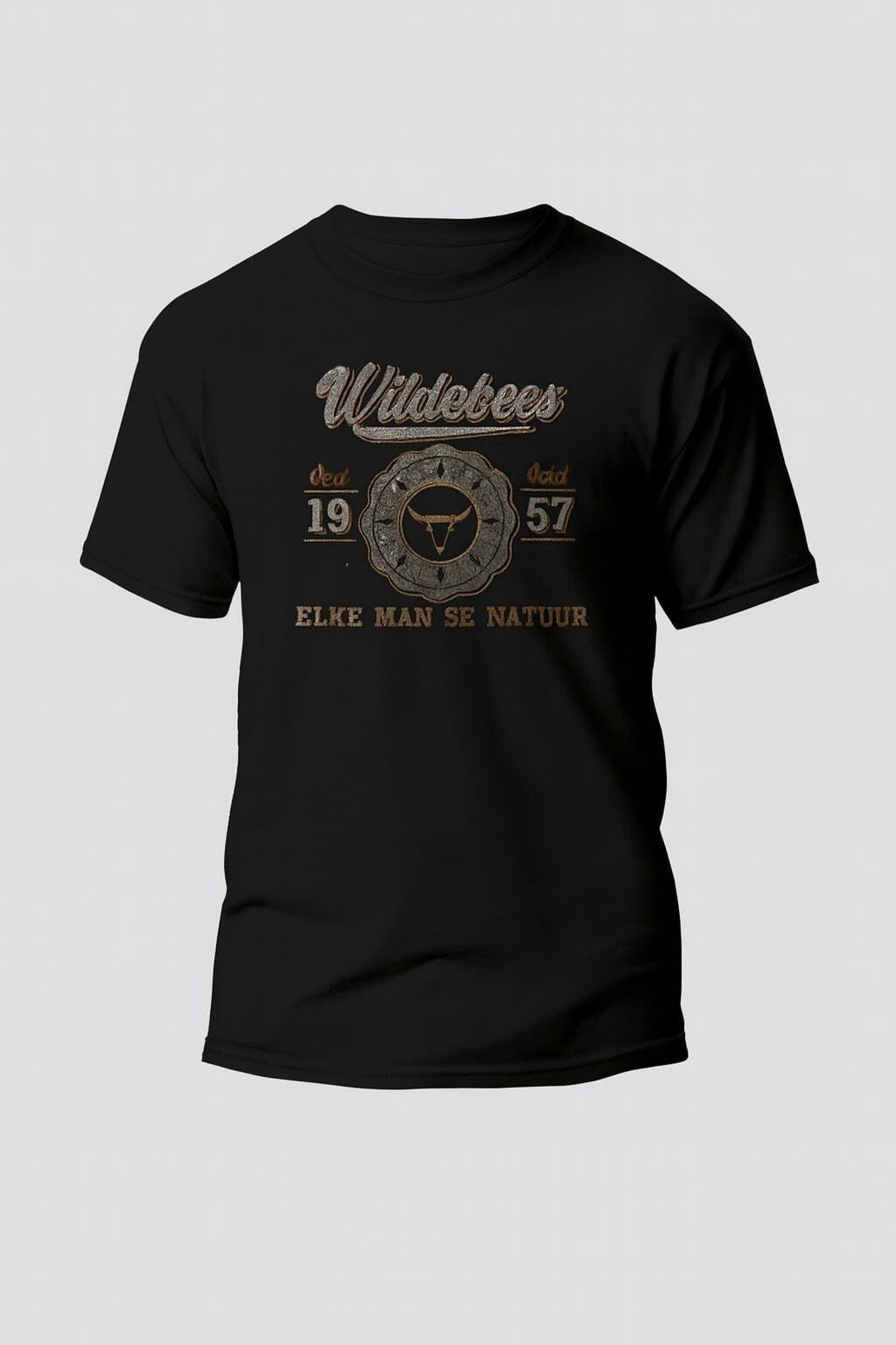 Wildebees Mens Metal Script Tee Black | Wildebees