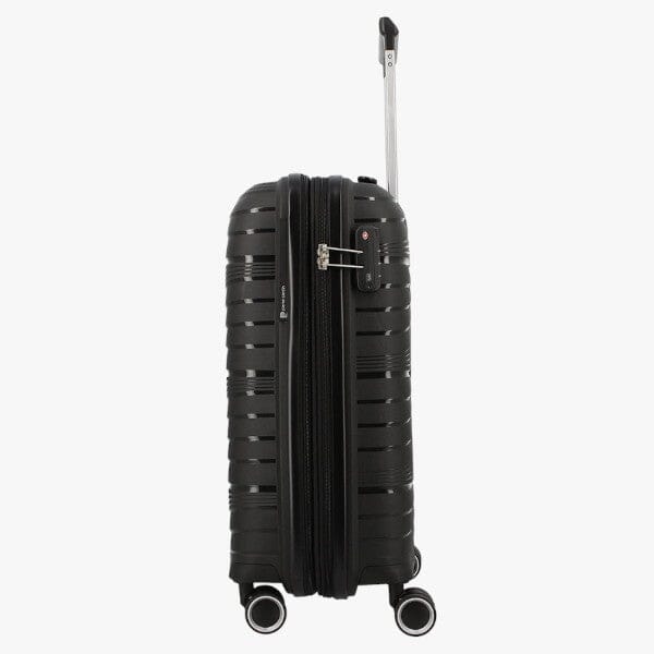 Pierre Cardin Montpellier Hard Case Trolley Suitcase Black 24" | Pierre Cardin