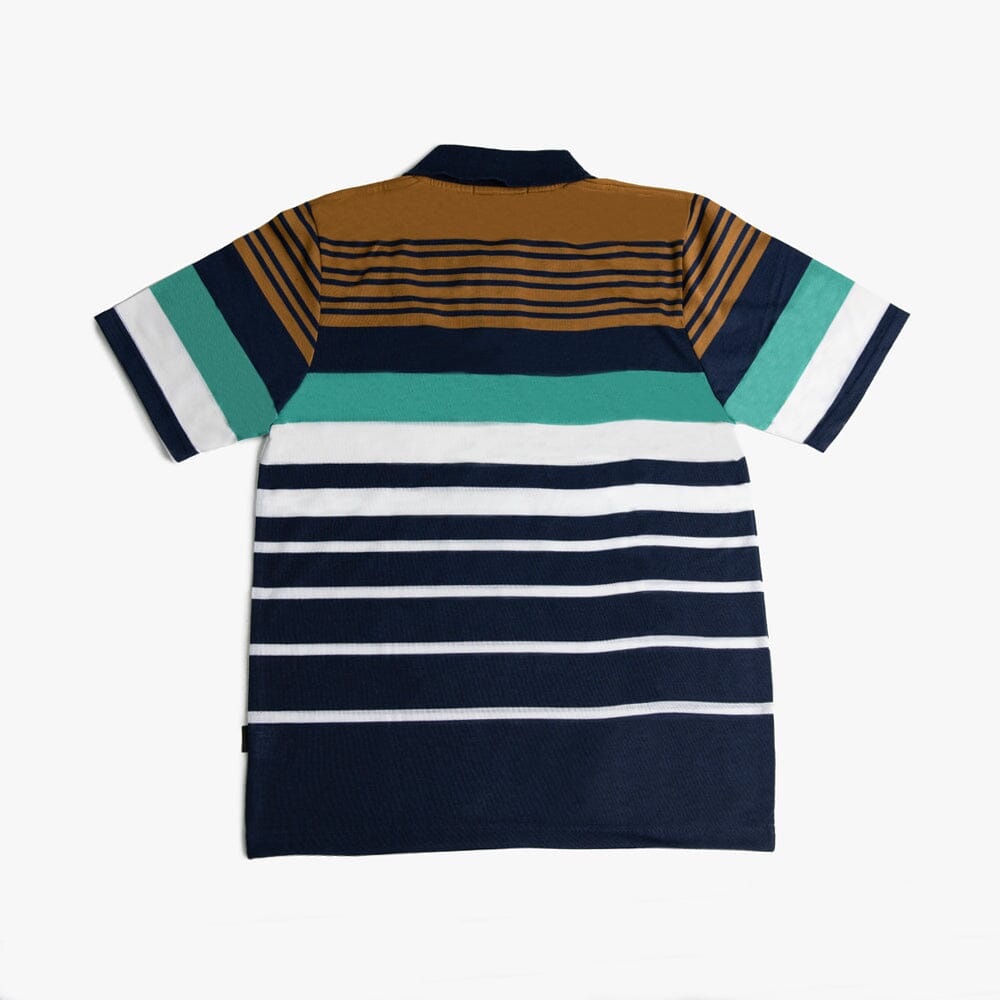 Urban Life Mens Golfer Blue Bronze Stripe Urban